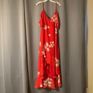 Lulus High Low Floral Dress